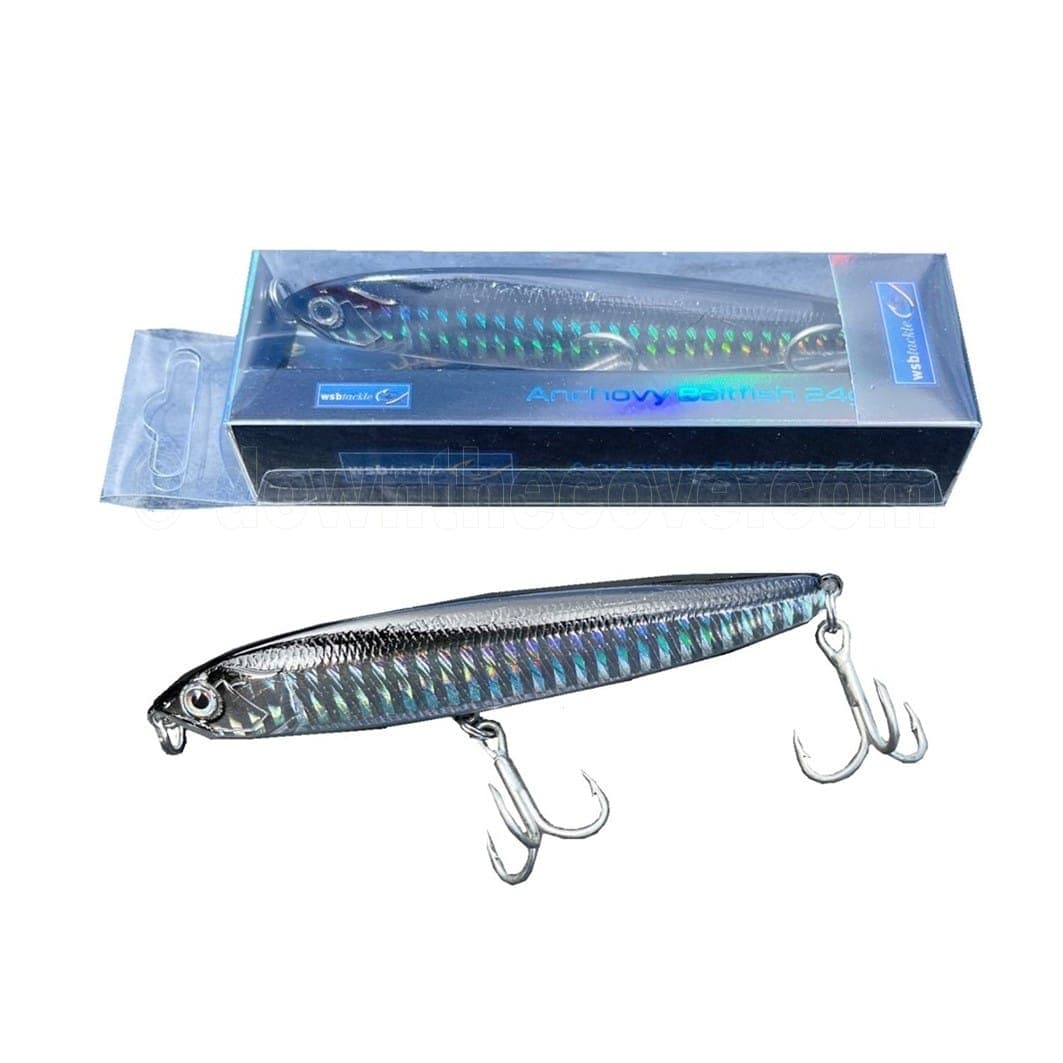WSB Anchovy Baitfish 24g Iridescent Injured Fish Lure