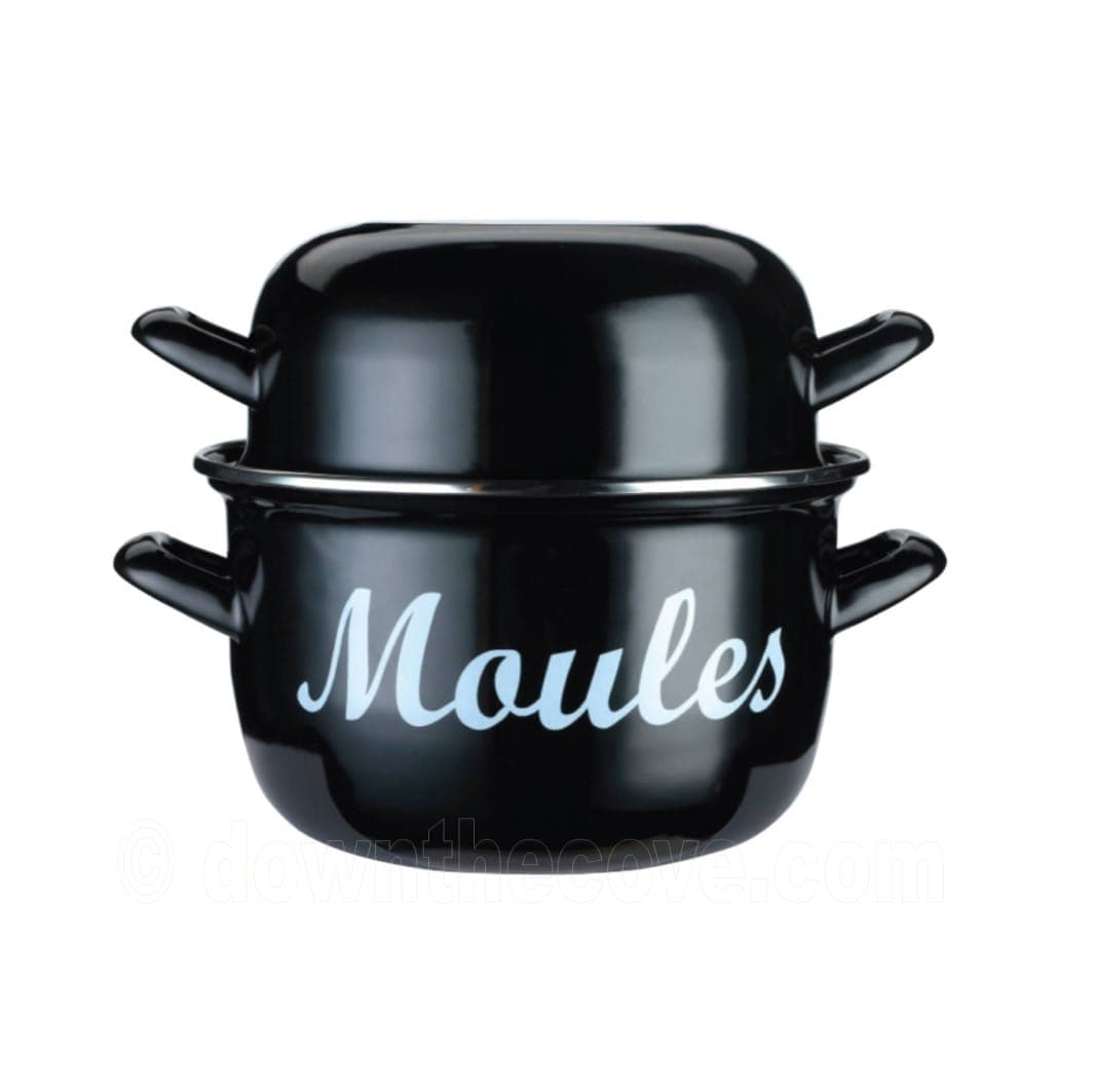 KitchenCraft 24cm Black Mussels Pot for Moules image 1