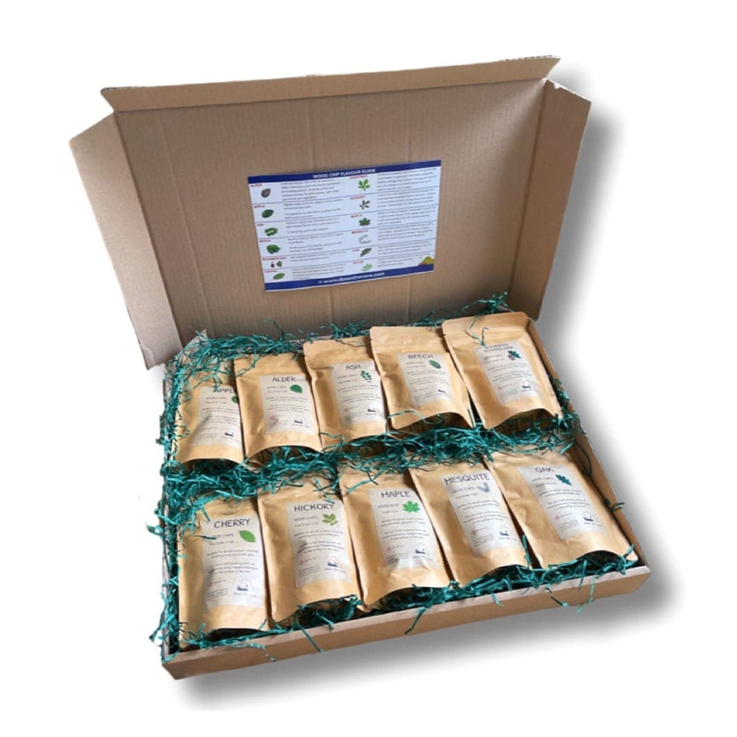 10 Flavour Smoking Wood Chips Gift Pack image 1