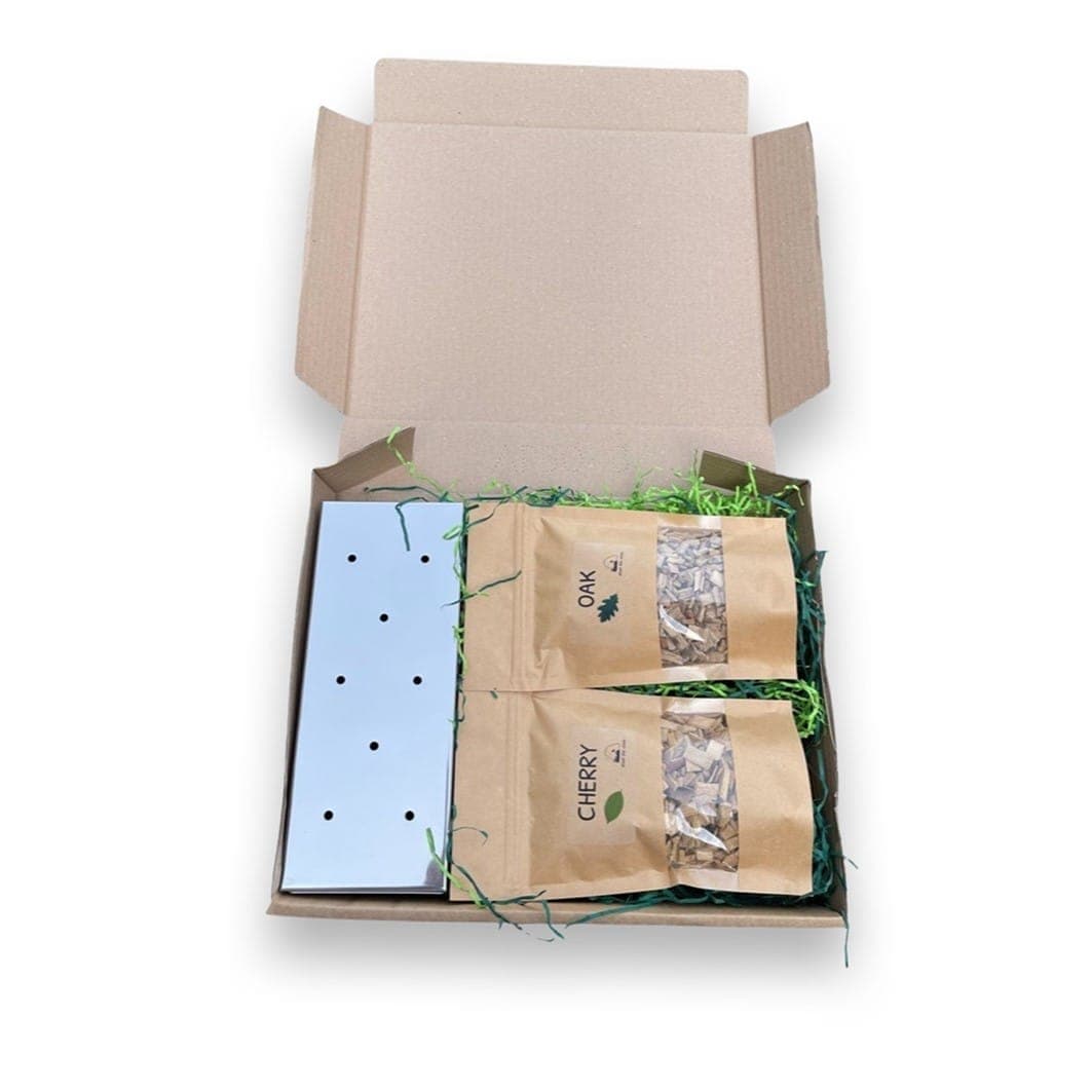 Stainless Steel BBQ Smoker Box Gift Set