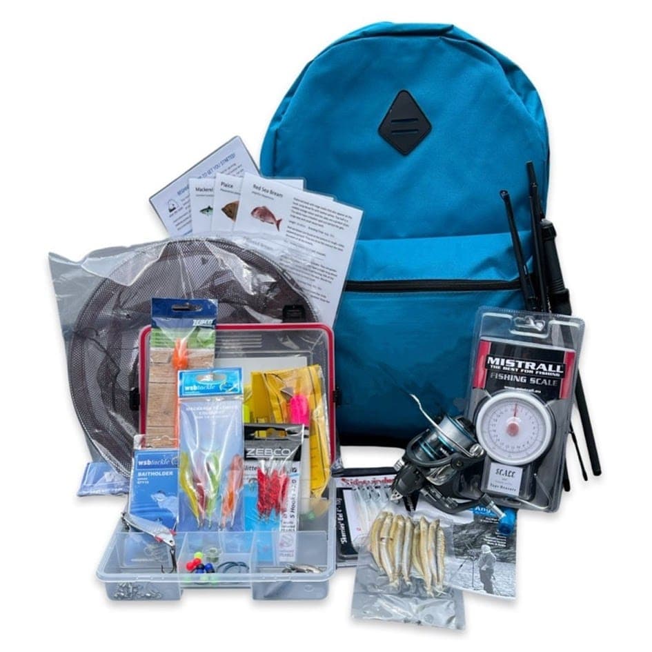 6pc Carbon Plus Fishing Kit - Blue image 1
