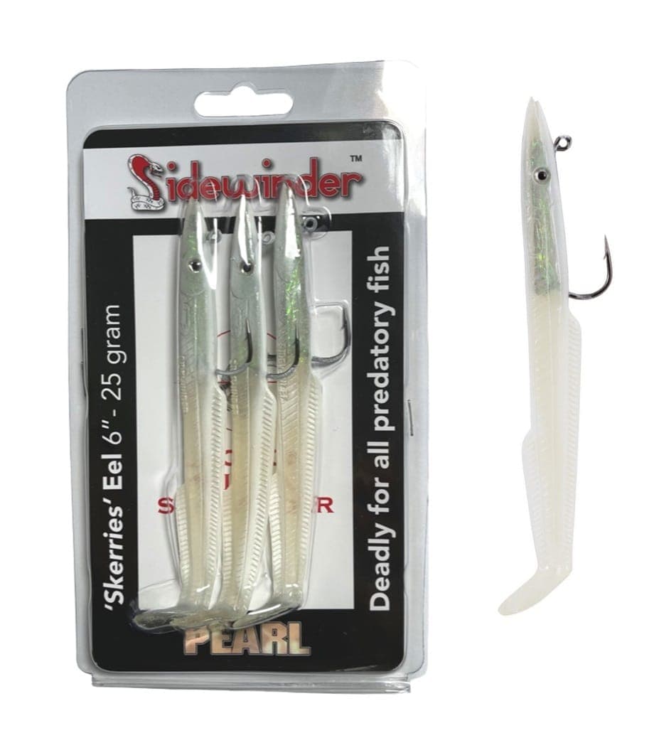Sidewinder Skerries Pearl Sandeel 6 inch 25g - Pack of 3 image 1