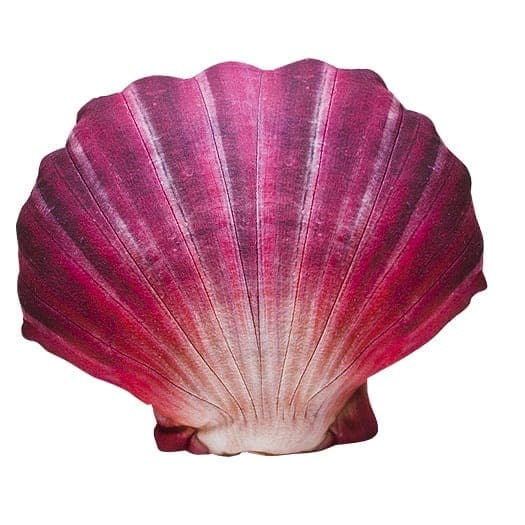 Scallop Cushion 45cm Fabric Coastal Cushion