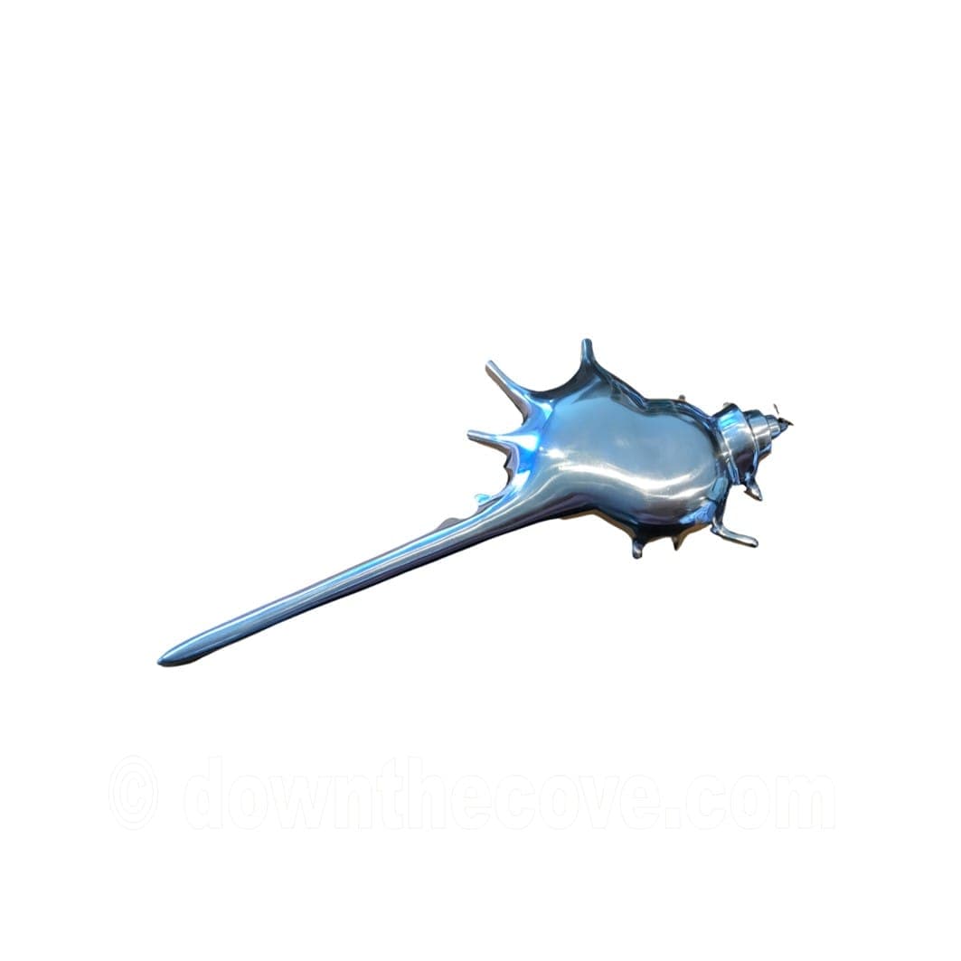 Large Metal Spinusus Shell Ornament image 1