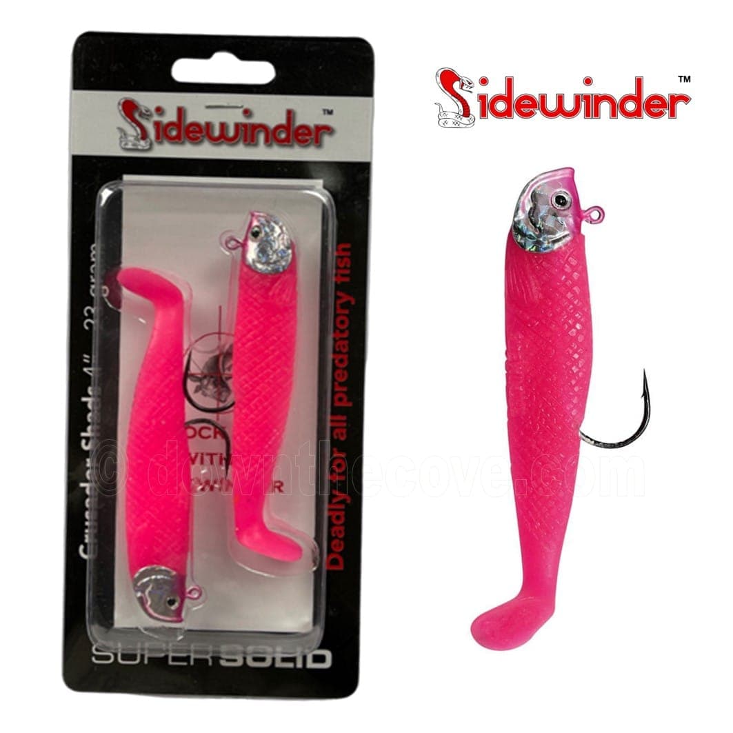 Sidewinder Crusader Shad Flo Pink 23g 4 inch - Pack of 2 image 1