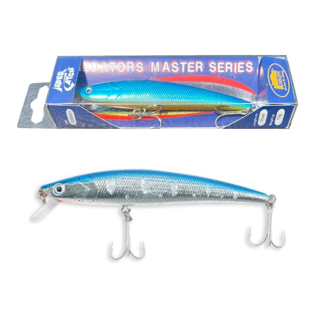 Lineaeffe Crystal Minnow Tiger Blue 11cm 13g Predator Lure