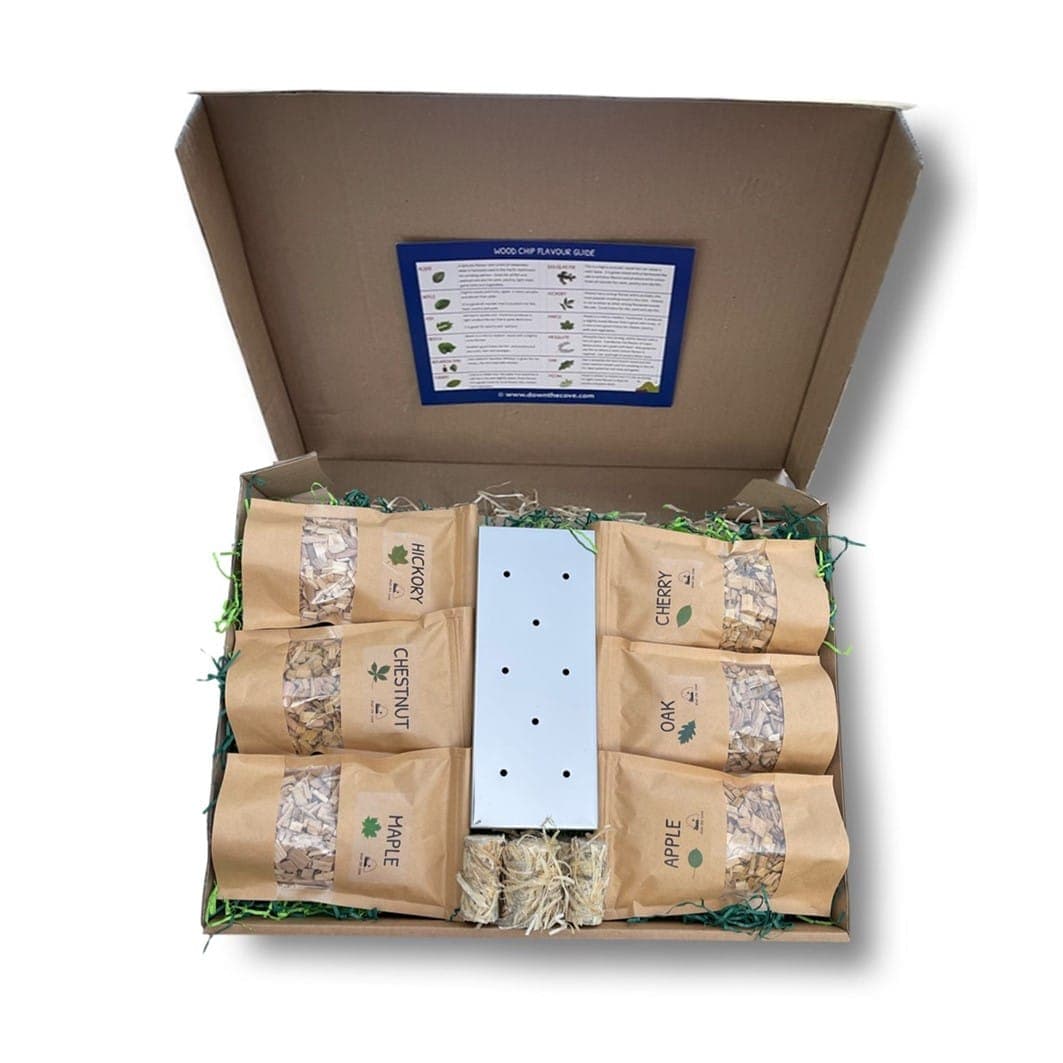 Deluxe BBQ Smoker Box Gift Set With 6 Woods image 1