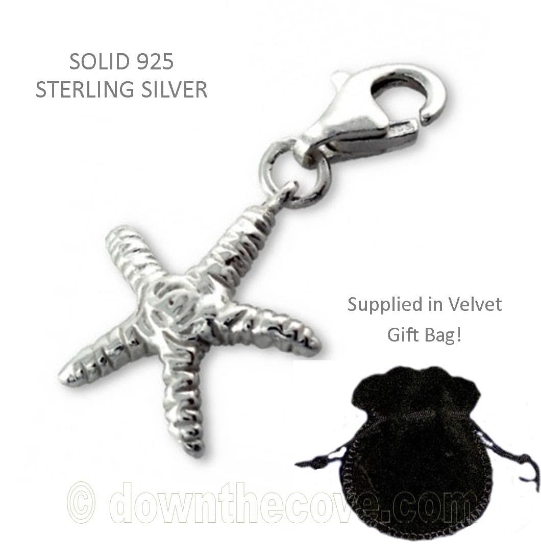 Silver Starfish Charm image 1