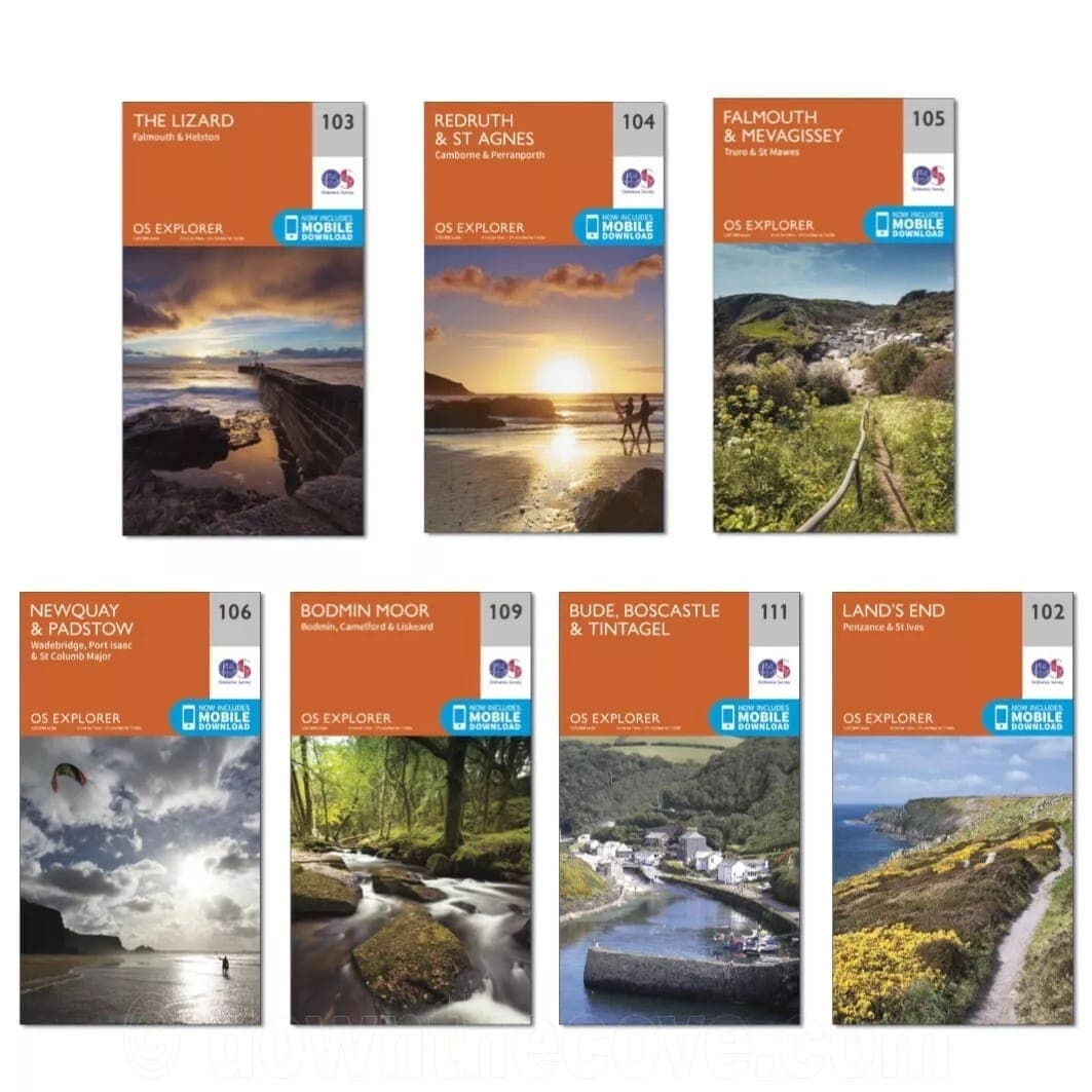 Ordnance Survey Explorer Maps - Cornwall