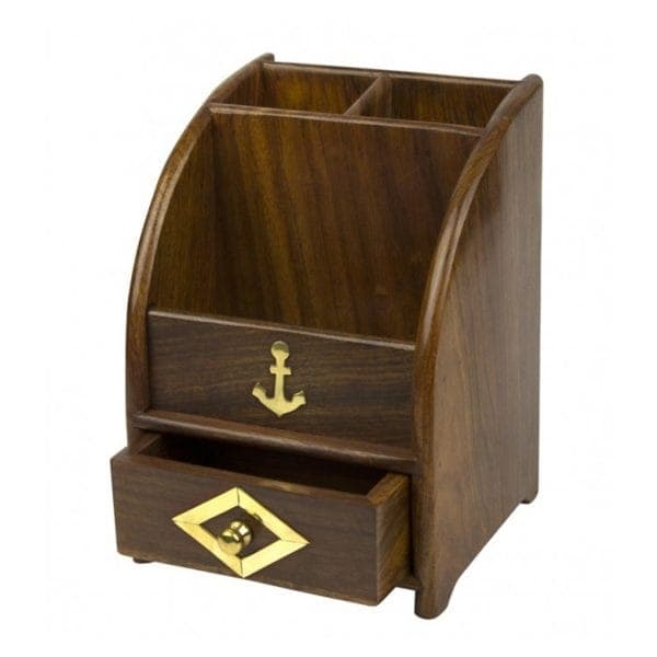 Naval Style Wooden Desk Tidy image 1