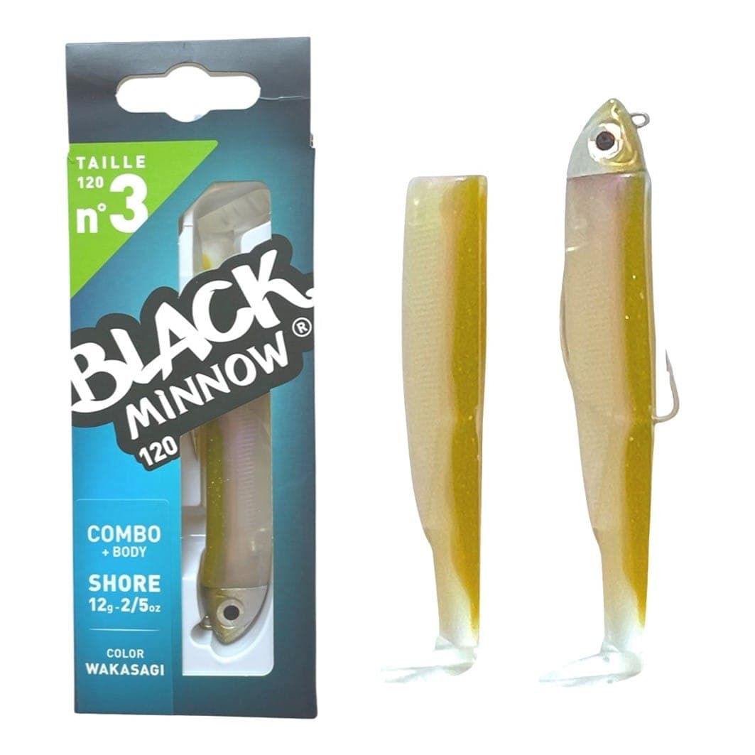 Fiiish Black Minnow 120 Shore 12g Wakasagi Combo - Ready Rigged
