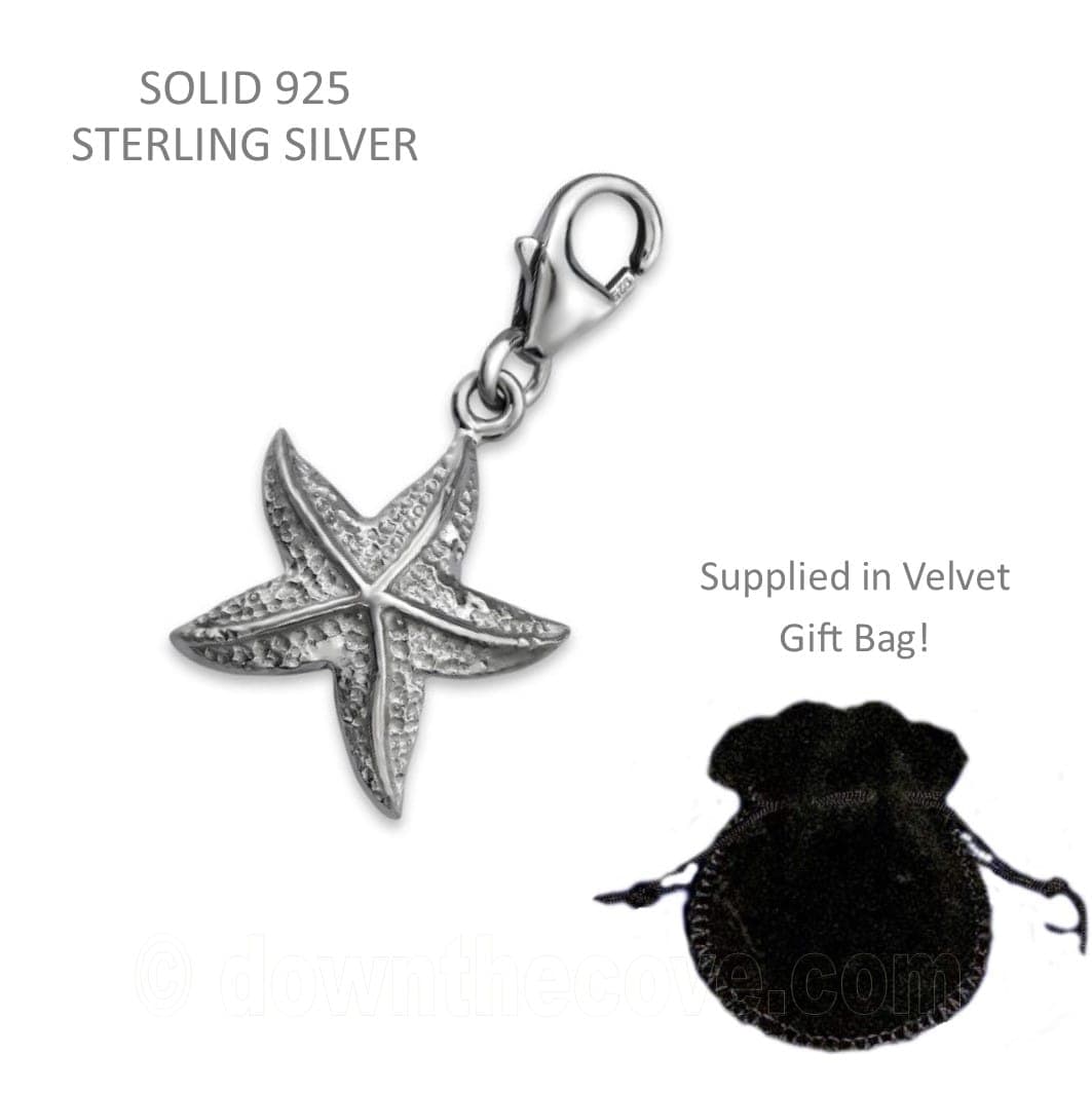 Silver Starfish Charm image 1