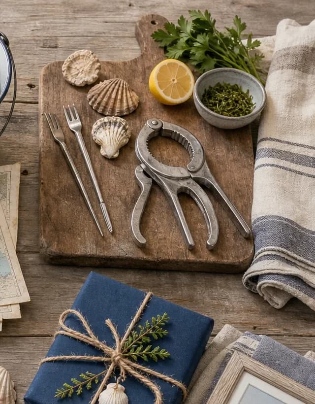 Seafood tools and coastal cook shop essentials from Down The Cove
